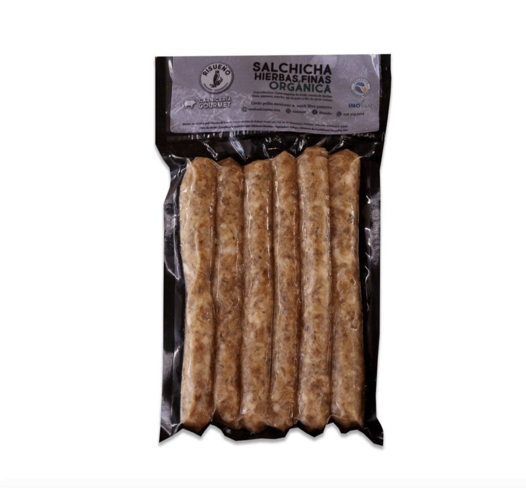 Salchicha Hierbas Finas Organico Risueño