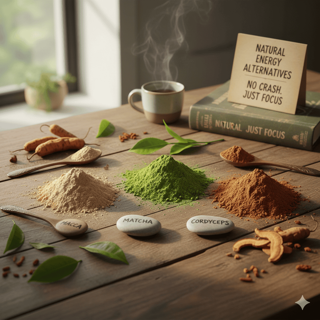 Opciones naturales para tener energía: superfoods y adaptógenos como alternativa al café